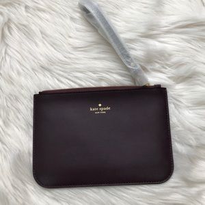 Kate Spade Burgundy Wristlet